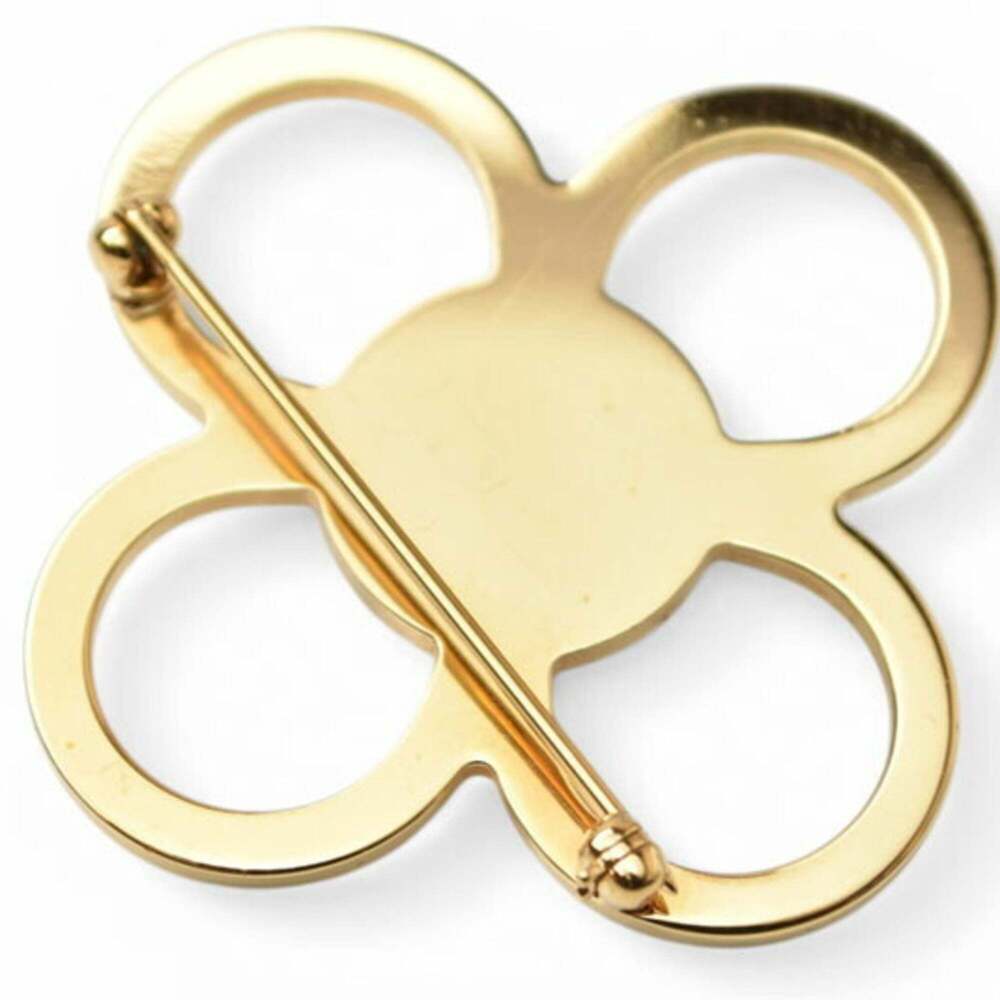 LOUIS VUITTON Brown Pearl Monogram Brooch - Picture 5 of 7